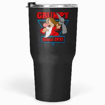Discover Disneys Snow White Grumpy Since 1937 Triangle Graphic Tumblers 30 oz