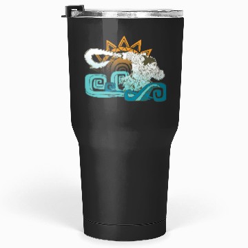 Discover Disney Moana Maui Hook Surf and Sun Gradient Graphic Tumblers 30 oz