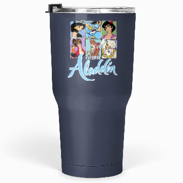 Discover Disney Aladdin Characters Group Tumblers 30 Oz