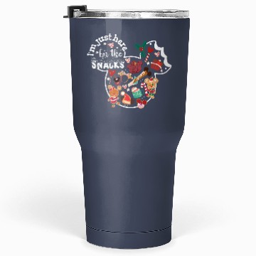 Discover I'm here for the snacks Disney Christmas Tumblers 30 Oz, Disney snacking around the world Epcot center Christmas Tumblers 30 Oz