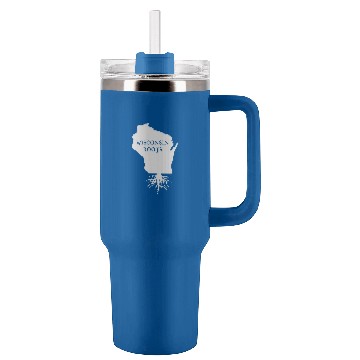 Discover Wisconsin Roots - Wisconsin Home - Tumblers 40 oz With Handle