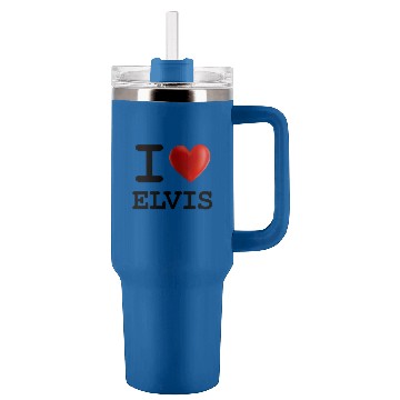 Discover I Love ELVIS Heart Name Tumblers 40 oz With Handle Gift