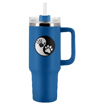 Discover Yin Yang -Dog and Human Tumblers 40 oz With Handle