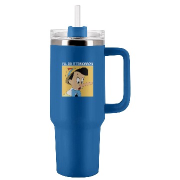 Discover Disney Pinocchio I'll Do It Tomorrow Tumblers 40 oz With Handle