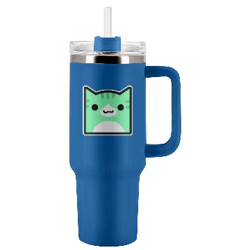Discover Juniper Geometry Dash icon cat cube Tumblers 40 oz With Handle