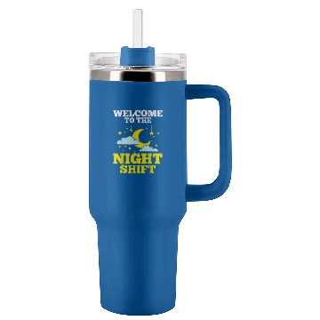 Discover Shift Work Night Job Worker Midnight Funny Coffee 1 Baseball Tees Tumblers 40 oz With Handle