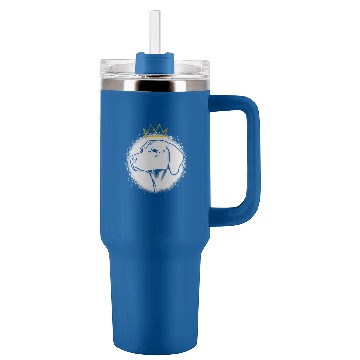 Discover English Foxhound with Crown Zip Tumblers 40 oz With Handle