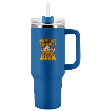 Discover Sociologist Powered By Beer Tumblers 40 oz With Handle