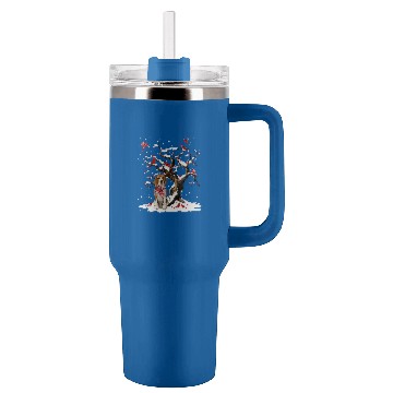Discover Beagle Pet Scarf Cardinal Snow Christmas Tumblers 40 oz With Handle