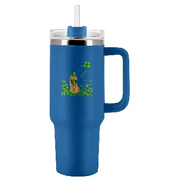 Discover Golden Retriever Pet Irish Green Shamrock Clover St Patricks Tumblers 40 oz With Handle