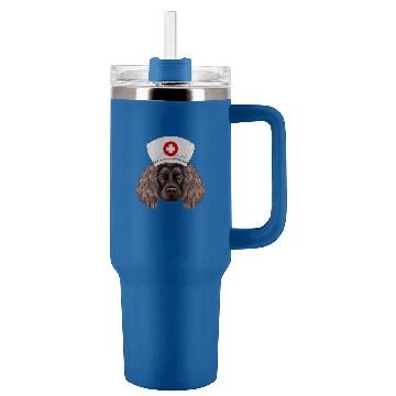 Discover Boykin Spaniel Pet Wearing a nurses Hat Tumblers 40 oz With Handle