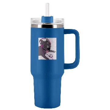 Discover Pitbull Pet Wednesday Pitbull with Headphones Baseball Tees Tumblers 40 oz With Handle