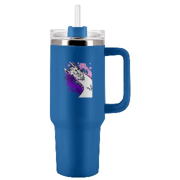 Discover Llama Pet Cute Wry Face Llama Surprise Tumblers 40 oz With Handle