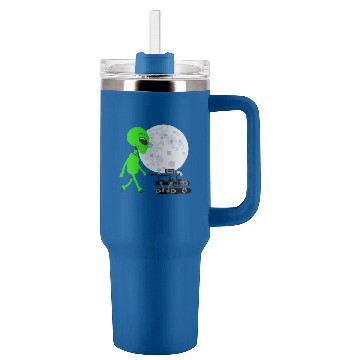 Discover Aliens UFO Walking Space Rover 2Funny NASA Perseverance Mission Baseball Tees Tumblers 40 oz With Handle