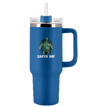 Discover Turtle Pet Earth Day Everyday Sea Turtle Environment Save Earth 03 Tumblers 40 oz With Handle