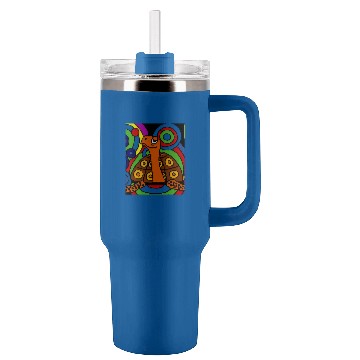 Discover Turtle Pet Smiletodaytees Cute Artistic Box Turtle Abstract Art Tumblers 40 oz With Handle