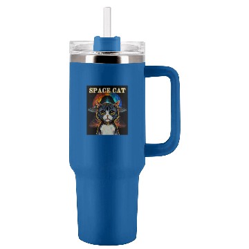 Discover Alien UFO Cat Meme Baseball Tees Tumblers 40 oz With Handle