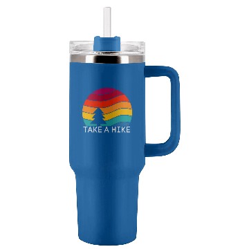 Discover Hiking s Take a Hike Retro Design Camping Baseball Tees Tumblers 40 oz With Handle