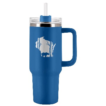 Discover Bear Pet Brown Grizzly Bear Hunting Wisconsin map Hunter Tumblers 40 oz With Handle