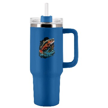 Discover Fisherman Fly Fishing Arctic Char Brook Trout Fish 1 Baseball Tees Tumblers 40 oz With Handle