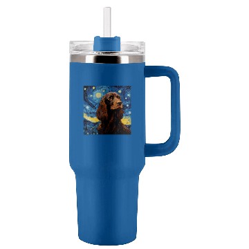 Discover Boykin Spaniel Starry Night For Dog Mom Dog Dad 2 Tumblers 40 oz With Handle