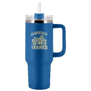 Discover 80s Classic Motorcycle For Old Racer Classically Trained Tumblers 40 oz With Handle