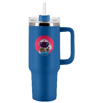 Discover Astronaut Eats Ramen Anime Space Baseball Tees Tumblers 40 oz With Handle