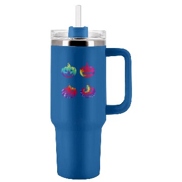 Discover Cute Tie Dye Pumpkin Tumblers 40 oz With Handle