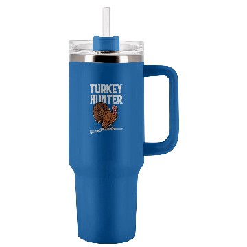 Discover Turkey Hunter Thanksgiving Turkey Hunting Tumblers 40 oz With Handle
