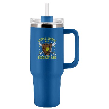 Discover Softball Sister 3 Baseball Tees Tumblers 40 oz With Handle