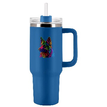 Discover Rainbow German Shepherd Designer Tumblers 40 oz With Handle