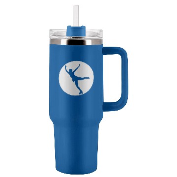 Discover Skating Figure Circle Baseball Tees Tumblers 40 oz With Handle