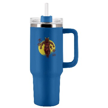 Discover Retro vintages Japanese Camera Warrior Samurai Photographer Tumblers 40 oz With Handle