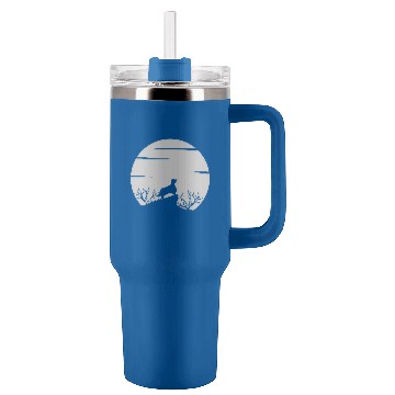 Discover Welsh Springer Spaniel Shadow in Moon for Halloween Tumblers 40 oz With Handle