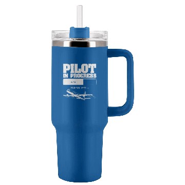 Discover Pilot In Progress Flight Aviation Future Copilot Tumblers 40 oz With Handle