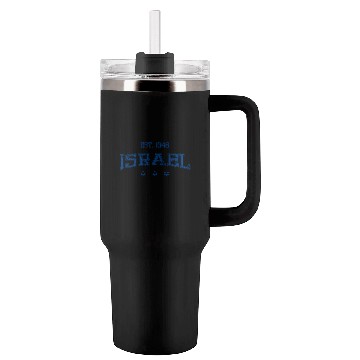Discover Israel-blue Tumblers 40 Oz With Handle