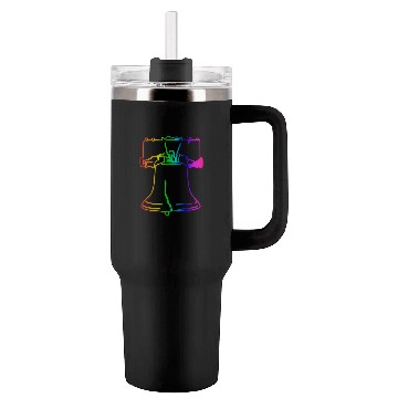 Discover Rainbow Liberty Bell Tumblers 40 Oz With Handle