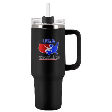 Discover Team USA Wrestling Tumblers 40 Oz With Handle