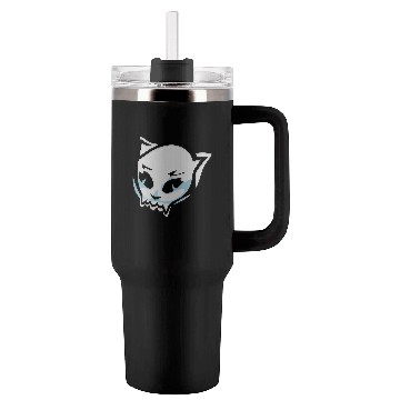 Discover cat skull Tumblers 40 Oz With Handle