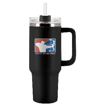 Discover Bow Hunter Major League Bows and Arrow Hunting Tumblers 40 Oz With Handle