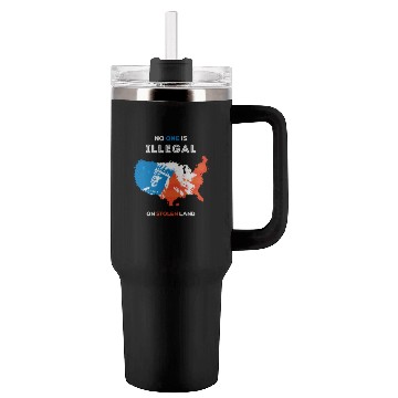 Discover No One Is Illegal on Stolen Land Tumblers 40 Oz With Handle