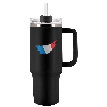 Discover France Flag Tumblers 40 Oz With Handle
