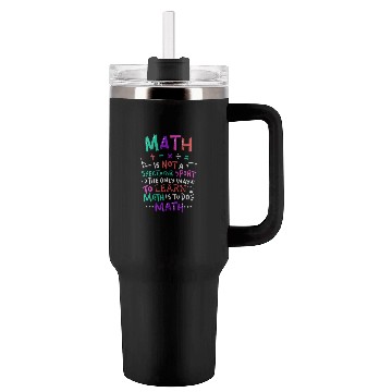 Discover Math Teacher Tumblers 40 Oz With Handle