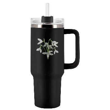 Discover Flower Spring Snowdrop White - Gift Idea Tumblers 40 Oz With Handle