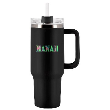 Discover Hawaii Flowers | USA America Orchids Writing Tumblers 40 Oz With Handle