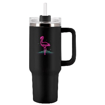 Discover Retro Flamingo Gift Idea Tumblers 40 Oz With Handle