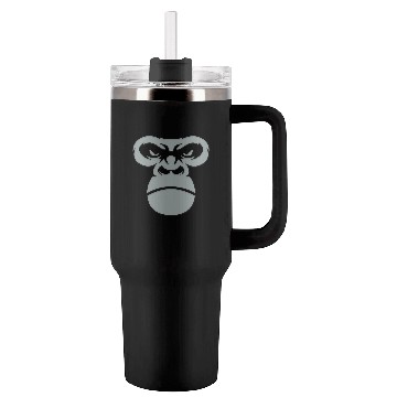 Discover Big Gorilla Face Silverback Monkey Ape Gift Tumblers 40 Oz With Handle
