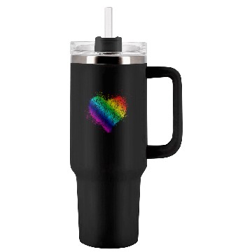 Discover Rainbow Heart Vintage <3 Tumblers 40 Oz With Handle