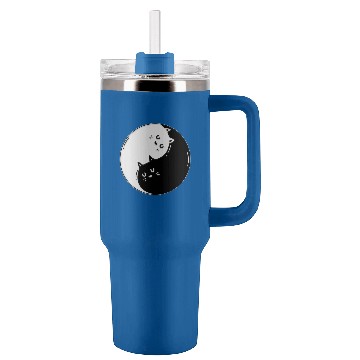 Discover Ying Yang Cat Tumblers 40 oz With Handle