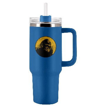 Discover Gorilla silverback animal right and shelter Tumblers 40 oz With Handle